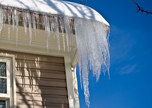 Frozen gutters & ice damming